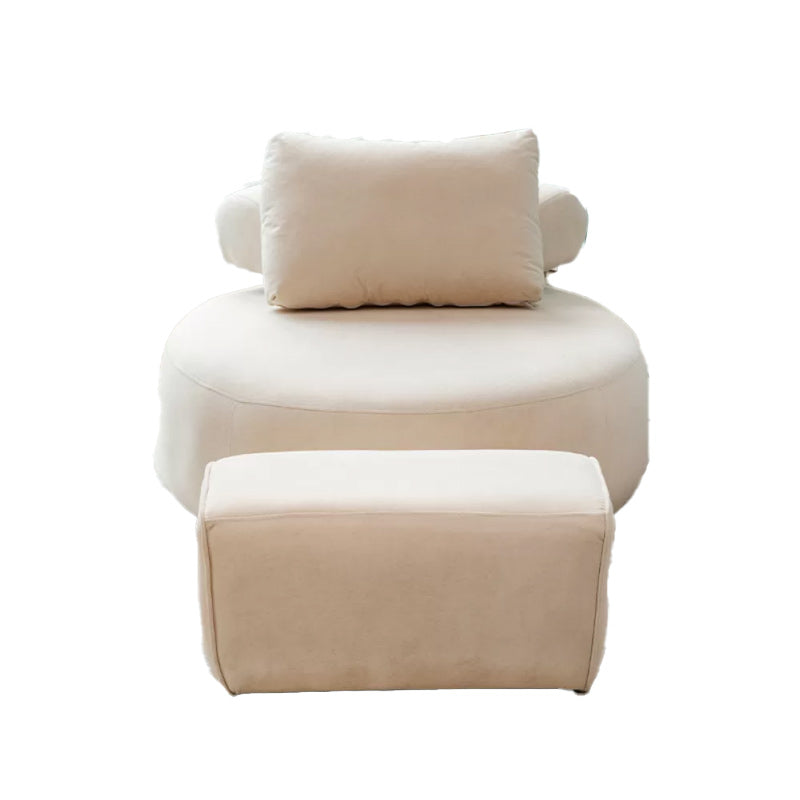 Modern Pillow Back Armless Living Room Solid Color Parsons Chair