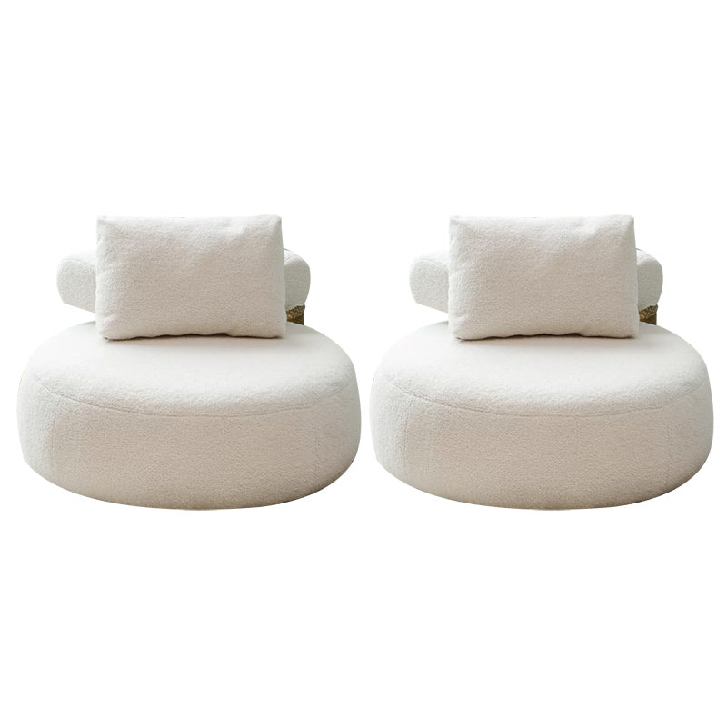 Modern Pillow Back Armless Living Room Solid Color Parsons Chair