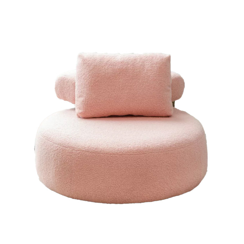 Modern Pillow Back Armless Living Room Solid Color Parsons Chair