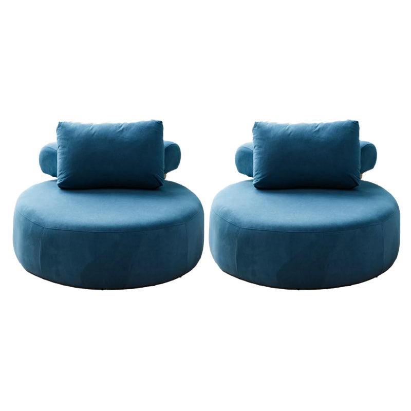 Modern Pillow Back Armless Living Room Solid Color Parsons Chair