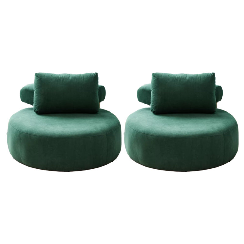 Modern Pillow Back Armless Living Room Solid Color Parsons Chair
