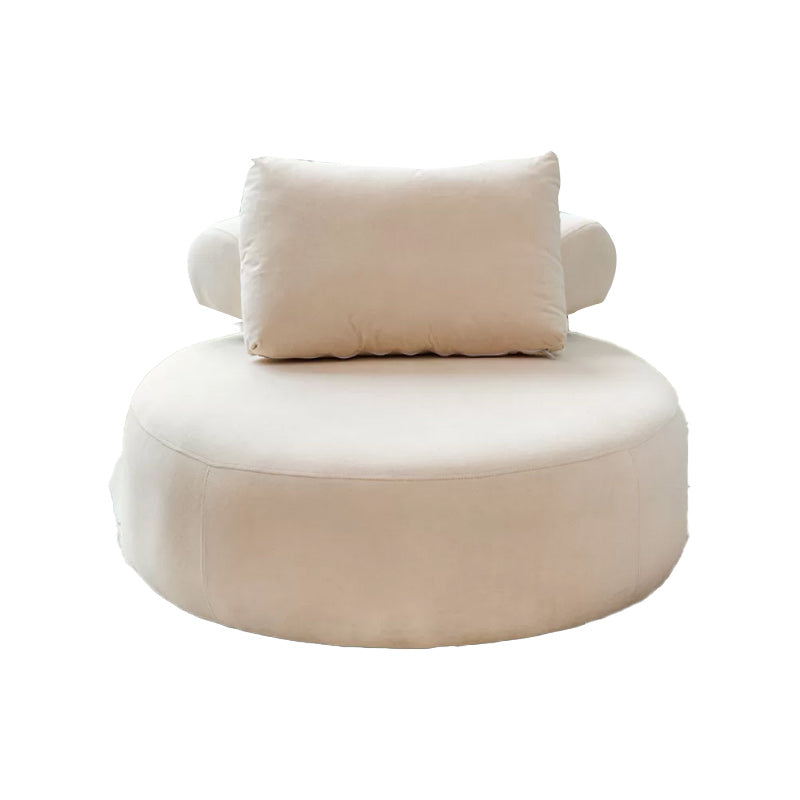 Modern Pillow Back Armless Living Room Solid Color Parsons Chair