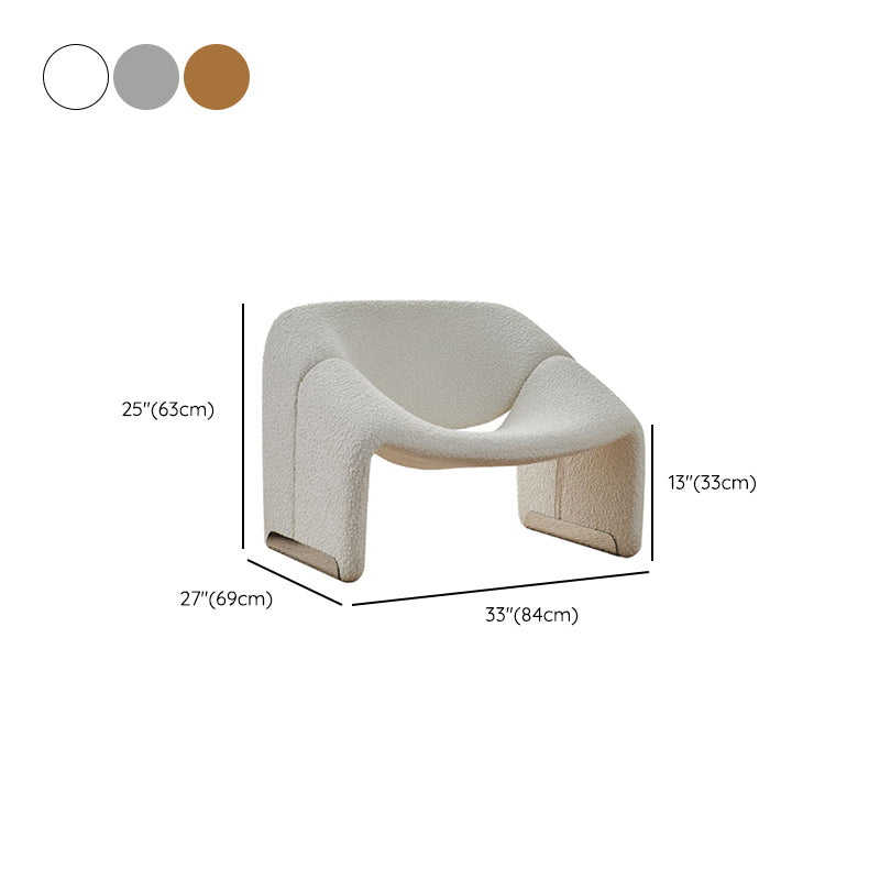 Upholstered Fabric Accent Armchair 33.07" Wide Accent Armchair
