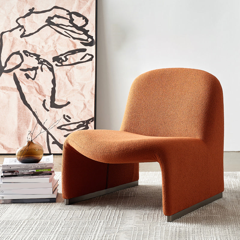 Scandinavian Accent Room Chair 24.8" Wide Fabric Lounge Accent Chair