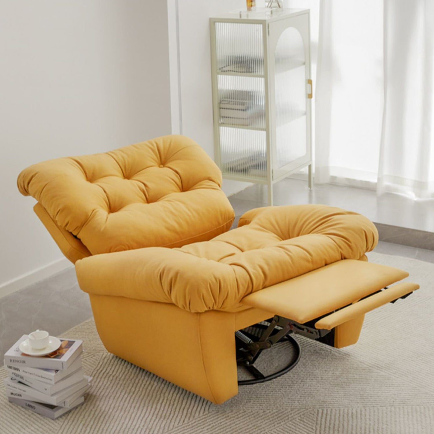Removable Cushions Recliner Chair Power Reclining Type Standard Recliner