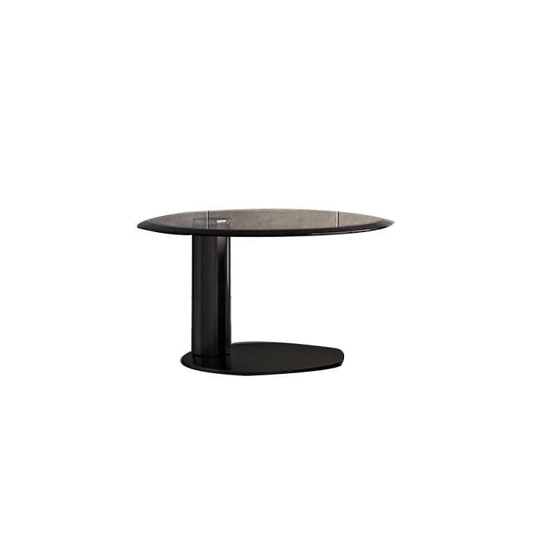 Contemporary Coffee Table Solid Wood Round Pedestal Coffee Cocktail Table