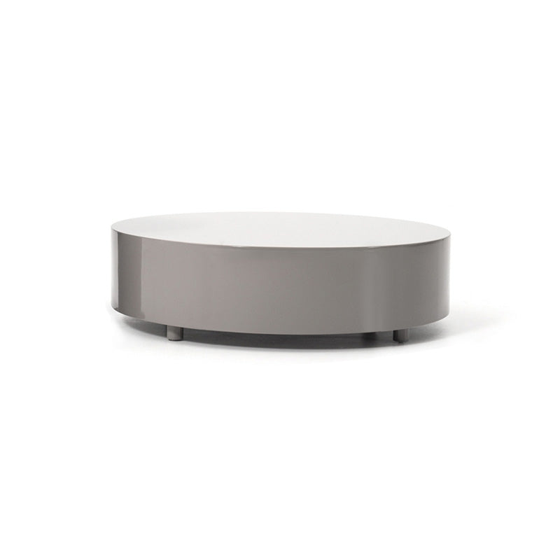Modern Coffee Table Round Nesting Coffee Table with Storage Drawers