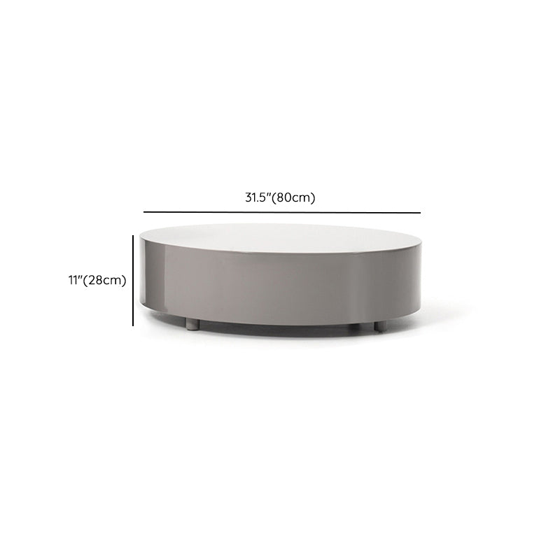 Modern Coffee Table Round Nesting Coffee Table with Storage Drawers