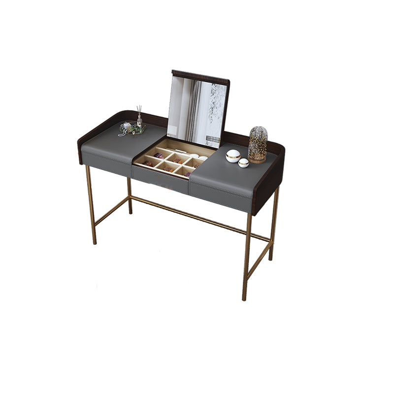 Glam 17.72" Wide Wooden Makeup Vanity with 2 Drawers for Bedroom