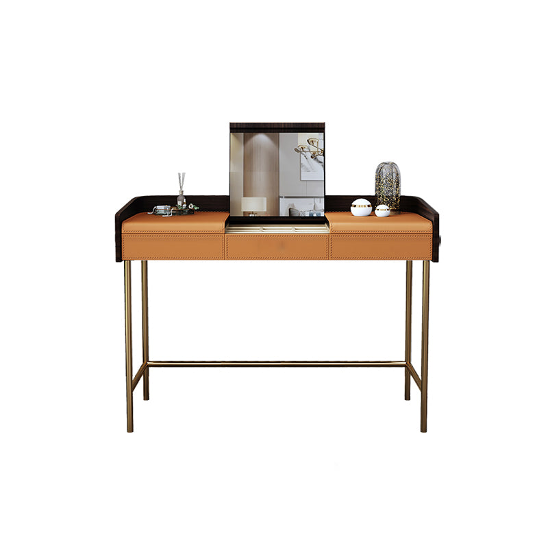 Glam 17.72" Wide Wooden Makeup Vanity with 2 Drawers for Bedroom