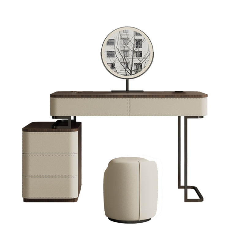 Wooden Make-up Vanity White Makeup Vanity Desk Table with Drawers