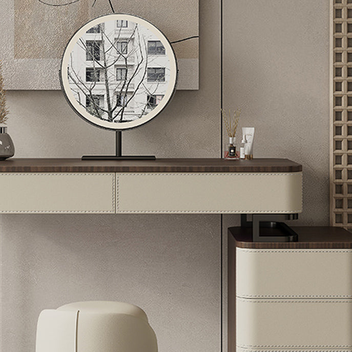 Wooden Make-up Vanity White Makeup Vanity Desk Table with Drawers