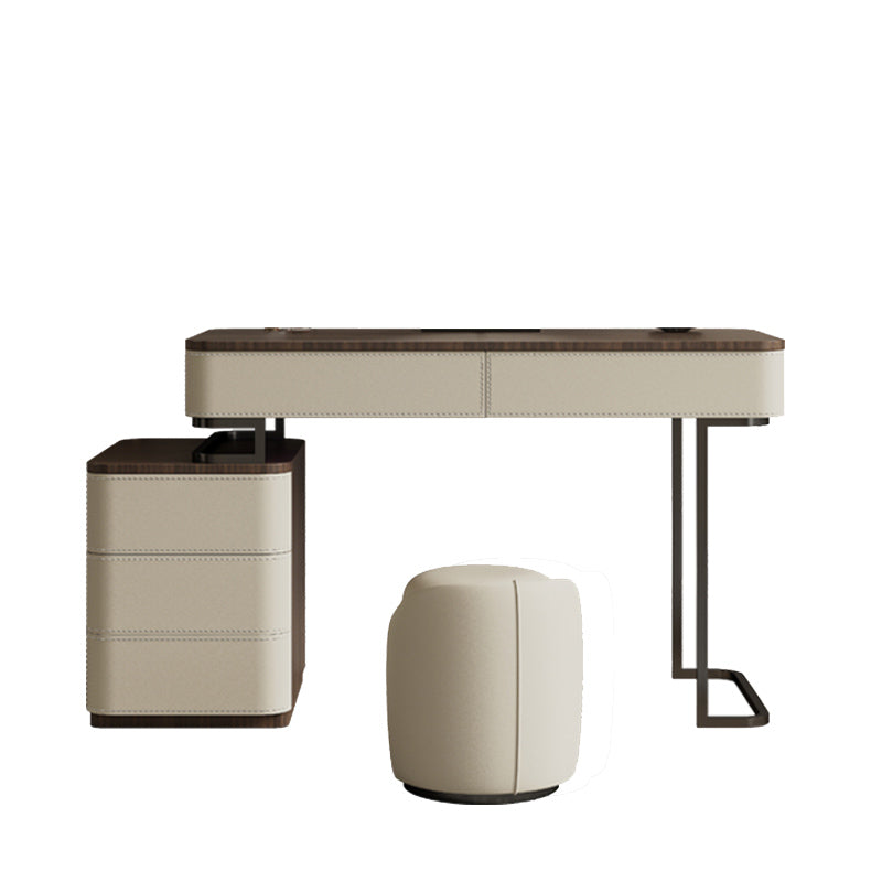 Wooden Make-up Vanity White Makeup Vanity Desk Table with Drawers