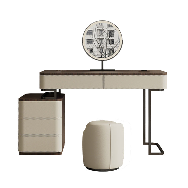 Wooden Make-up Vanity White Makeup Vanity Desk Table with Drawers