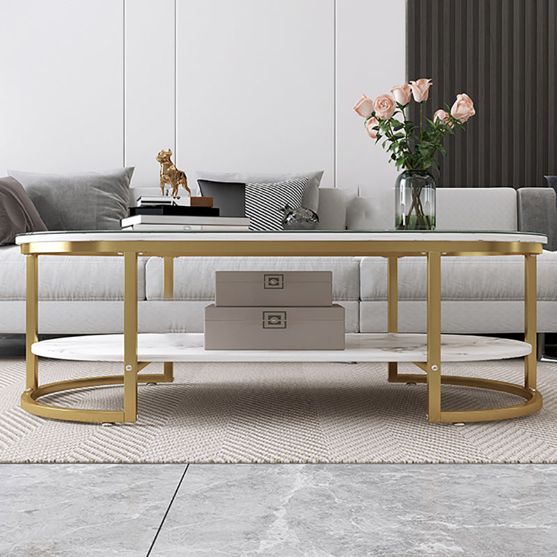 16"H Contemporary Coffee Table Single Wood Coffee Cocktail Table
