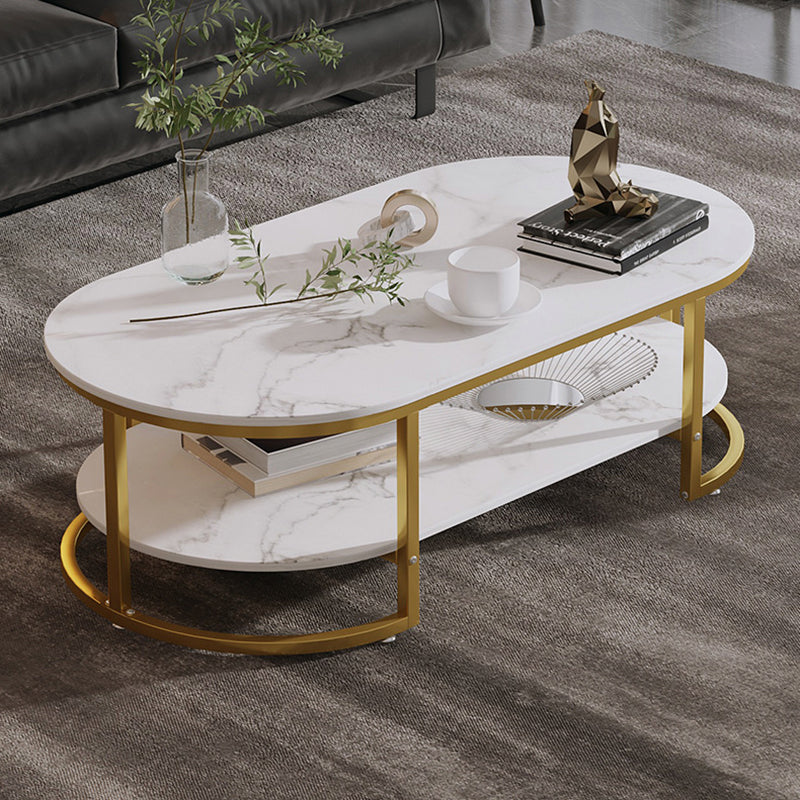 16"H Contemporary Coffee Table Single Wood Coffee Cocktail Table