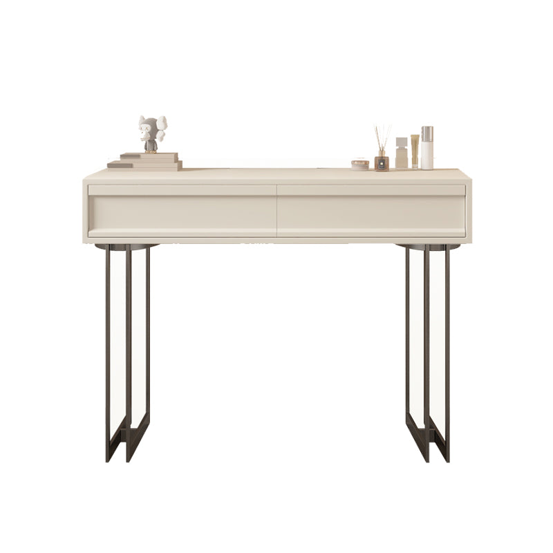 Contemporary Vanity Dressing Table in Beige with 2/5 Drawers