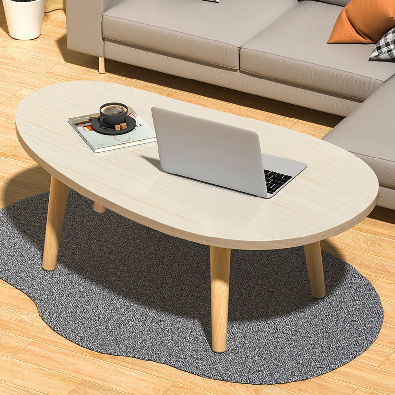 Modern Wood Side Table Bedroom No Distressing End Table with 4 Legs
