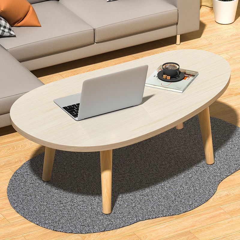 Modern Wood Side Table Bedroom No Distressing End Table with 4 Legs