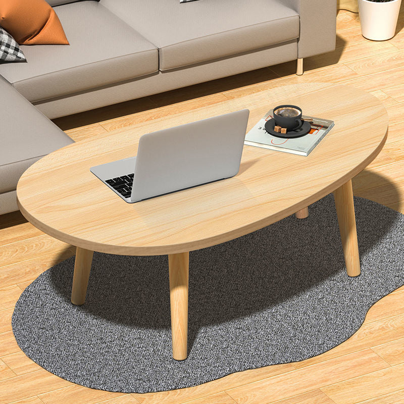 Modern Wood Side Table Bedroom No Distressing End Table with 4 Legs
