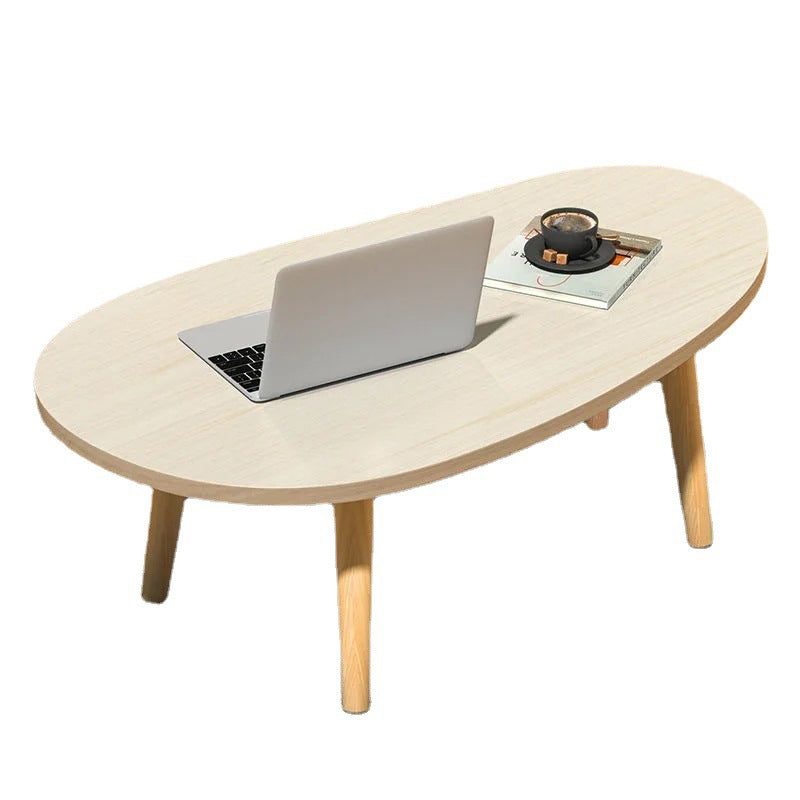 Modern Wood Side Table Bedroom No Distressing End Table with 4 Legs