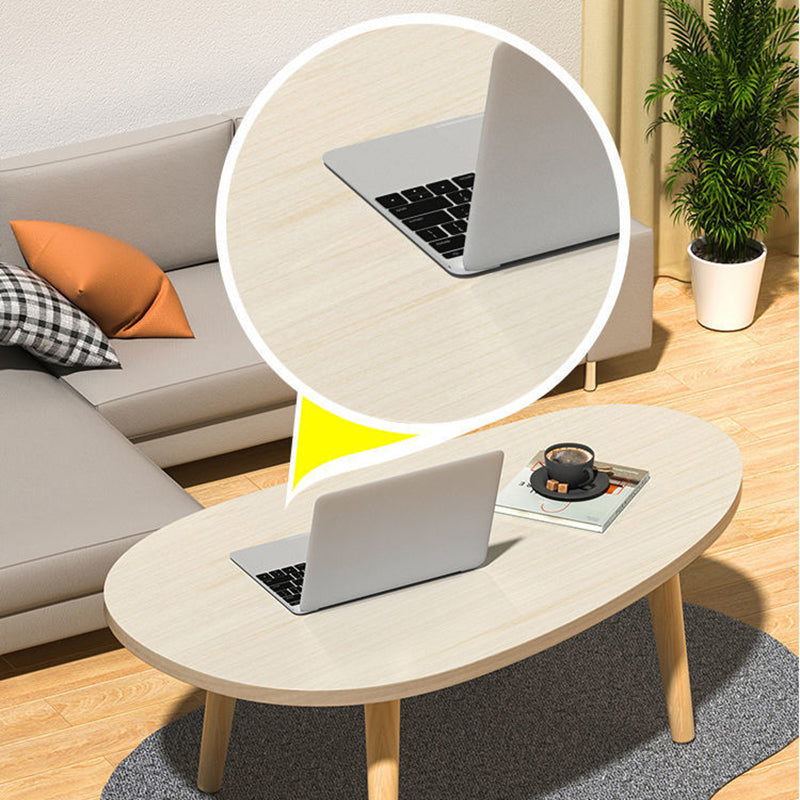Modern Wood Side Table Bedroom No Distressing End Table with 4 Legs