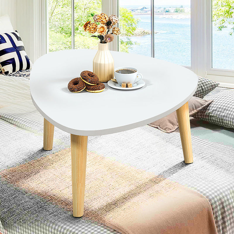 Modern Wood Side Table Bedroom No Distressing End Table with 4 Legs