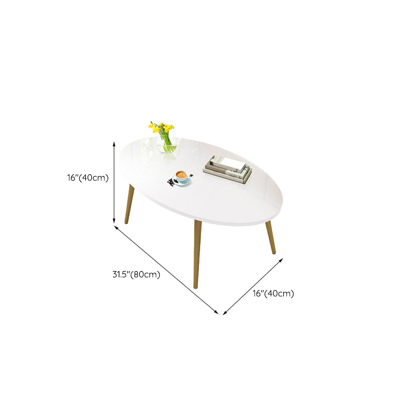 Modern Wood Side Table Bedroom No Distressing End Table with 4 Legs