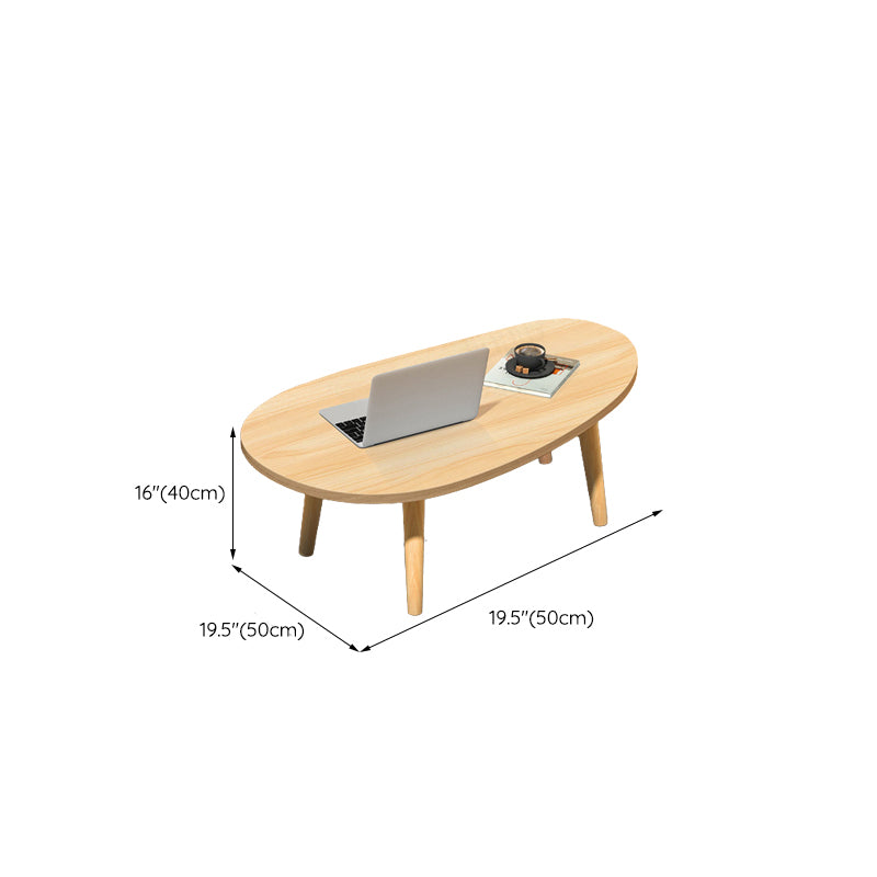 Modern Wood Side Table Bedroom No Distressing End Table with 4 Legs