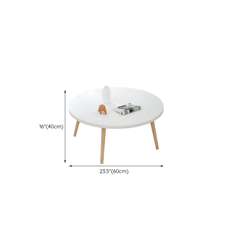 Modern Wood Side Table Bedroom No Distressing End Table with 4 Legs