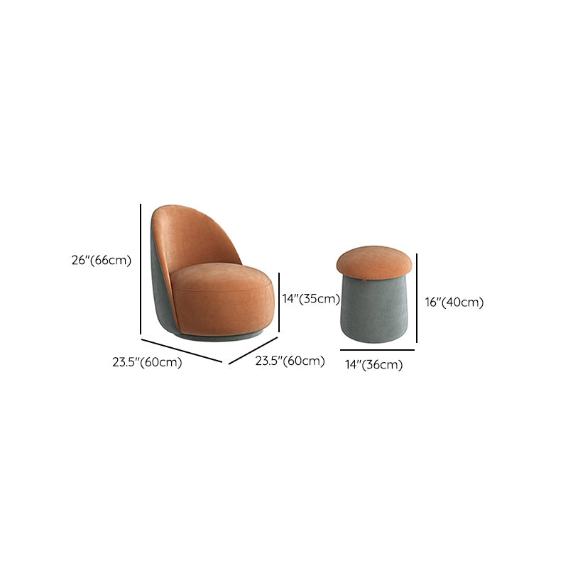 Contemporary Armless Chair Solid Color Upholstered Parsons Chair