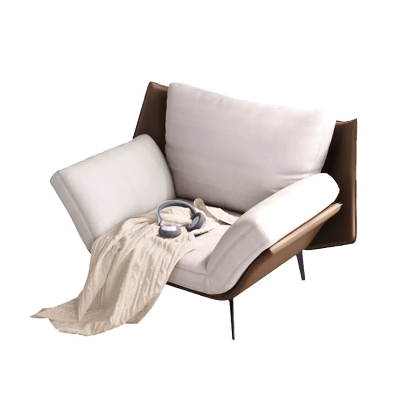 Mid-Century Modern Accent Armchair Flared Arms Fabric Armchair