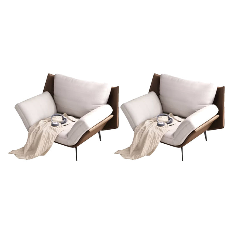 Mid-Century Modern Accent Armchair Flared Arms Fabric Armchair