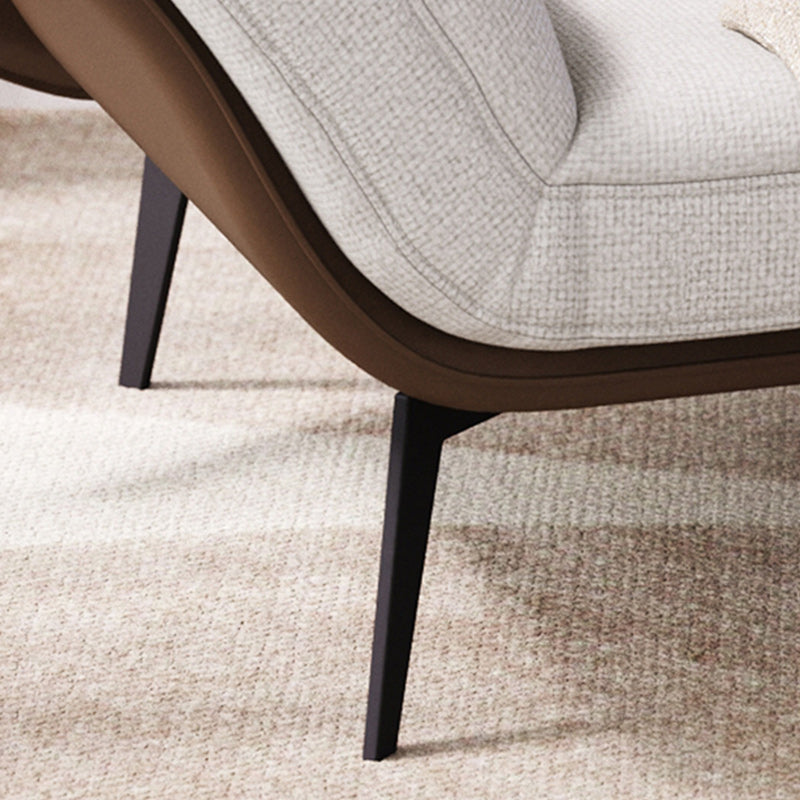 Mid-Century Modern Accent Armchair Flared Arms Fabric Armchair