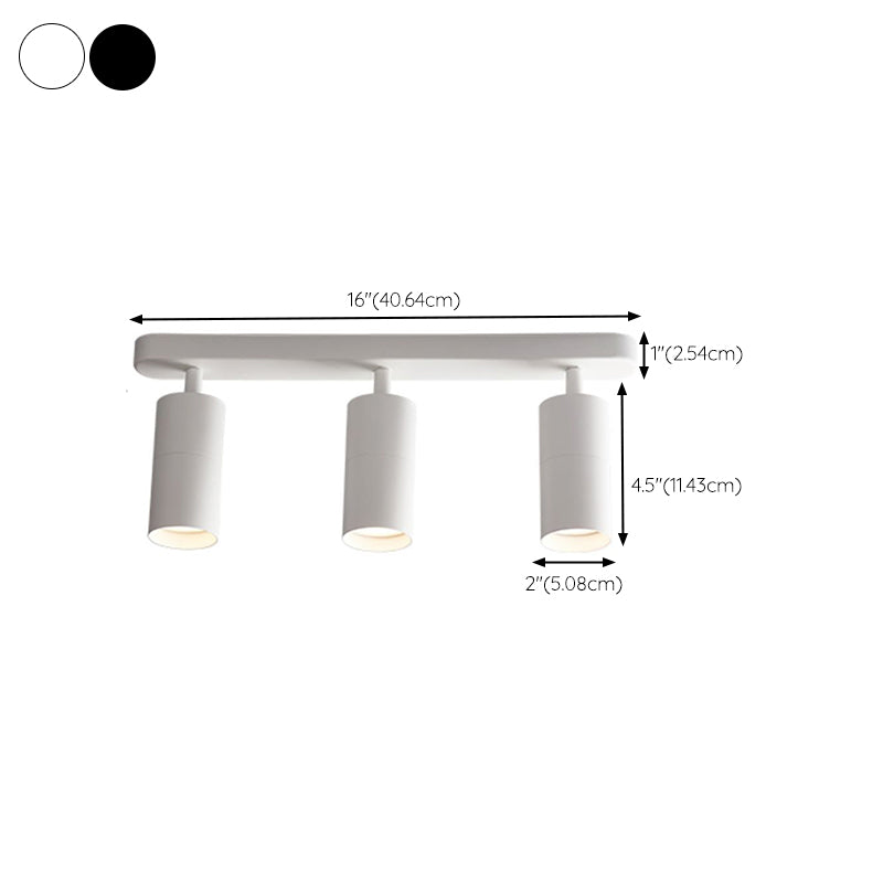 Nordic Style Ceiling Light Cylinder Shape Ceiling Lamp with Aluminum Shade for Bedroom