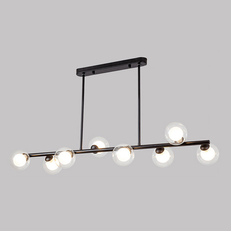 Modern Style Globe Shade Island Pendants Glass Pendant Lights for Dining Room