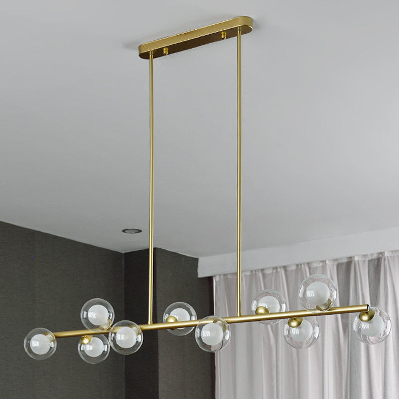 Modern Style Globe Shade Island Pendants Glass Pendant Lights for Dining Room