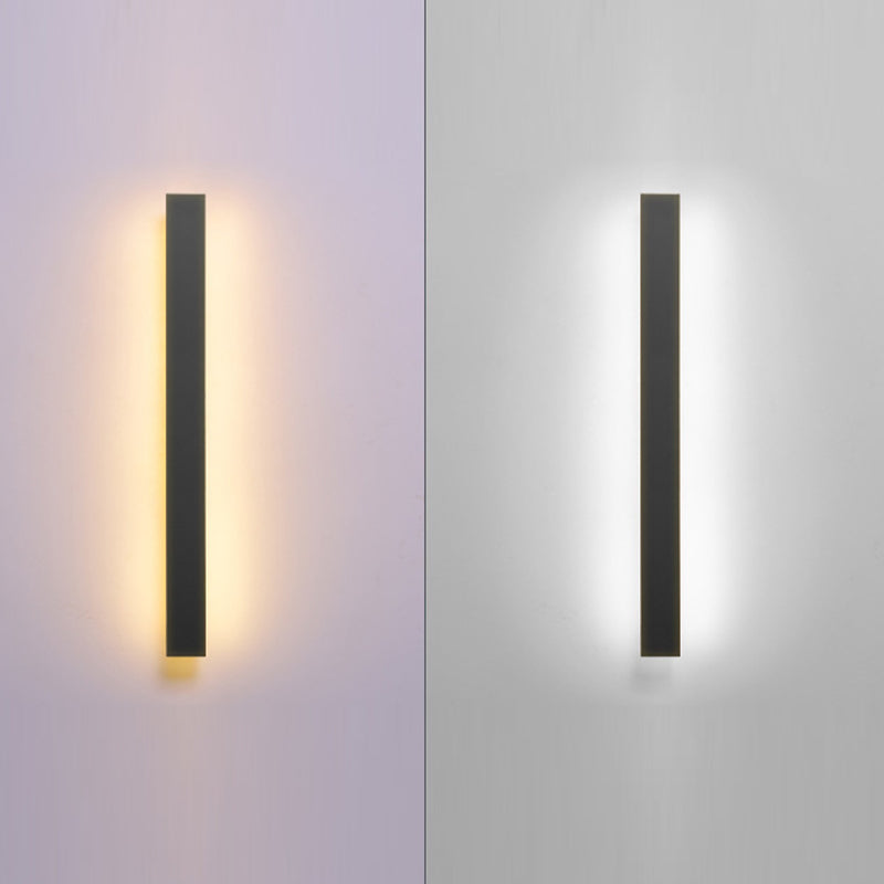 Single Black Modern Wall Mounted Sconce Linear Wall Light for Foyer