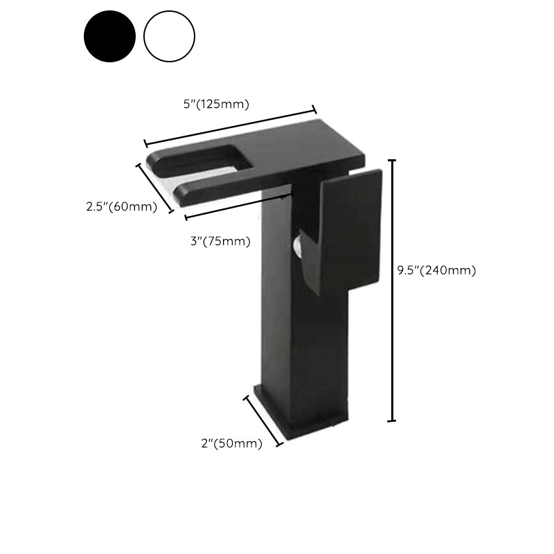 1-Handle Basin Lavatory Faucet 1-Hole Widespread Bathroom Vessel Faucet with LED Lighting