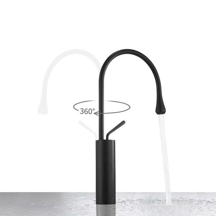 Modern Bathroom Sink Porcelain Round with Pop-Up Drain Vessel Bathroom Sink