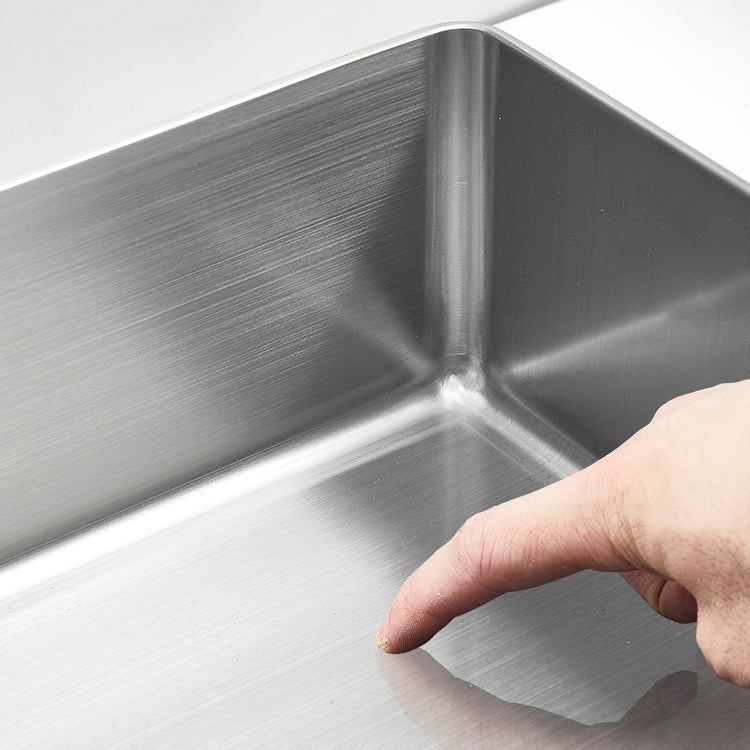 Modern Style Bathroom Sink Stainless Steel Noise-cancelling Design Bathroom Sink