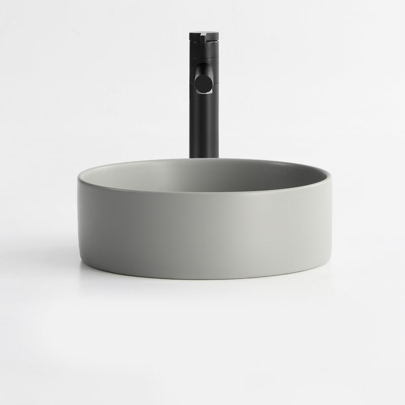 Porcelain Green and Grey Trough Bathroom Sink Modern Trough Bathroom Sink