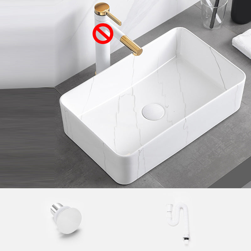 Classic Style Bathroom Sink Stainless Steel Dirt Resistant Bathroom Sink