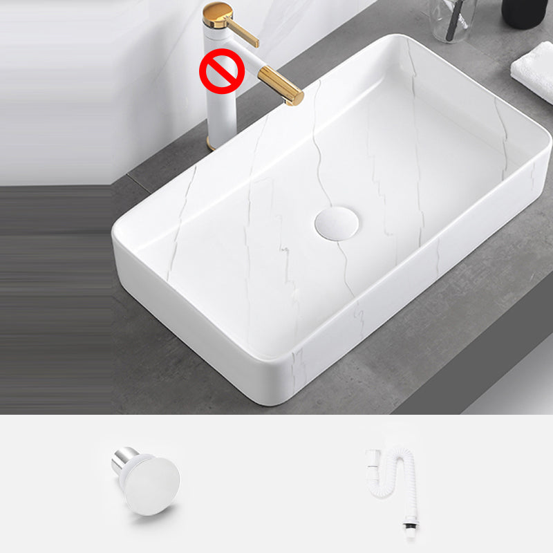 Classic Style Bathroom Sink Stainless Steel Dirt Resistant Bathroom Sink