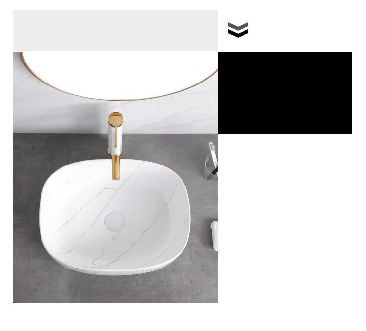 Classic Style Bathroom Sink Stainless Steel Dirt Resistant Bathroom Sink