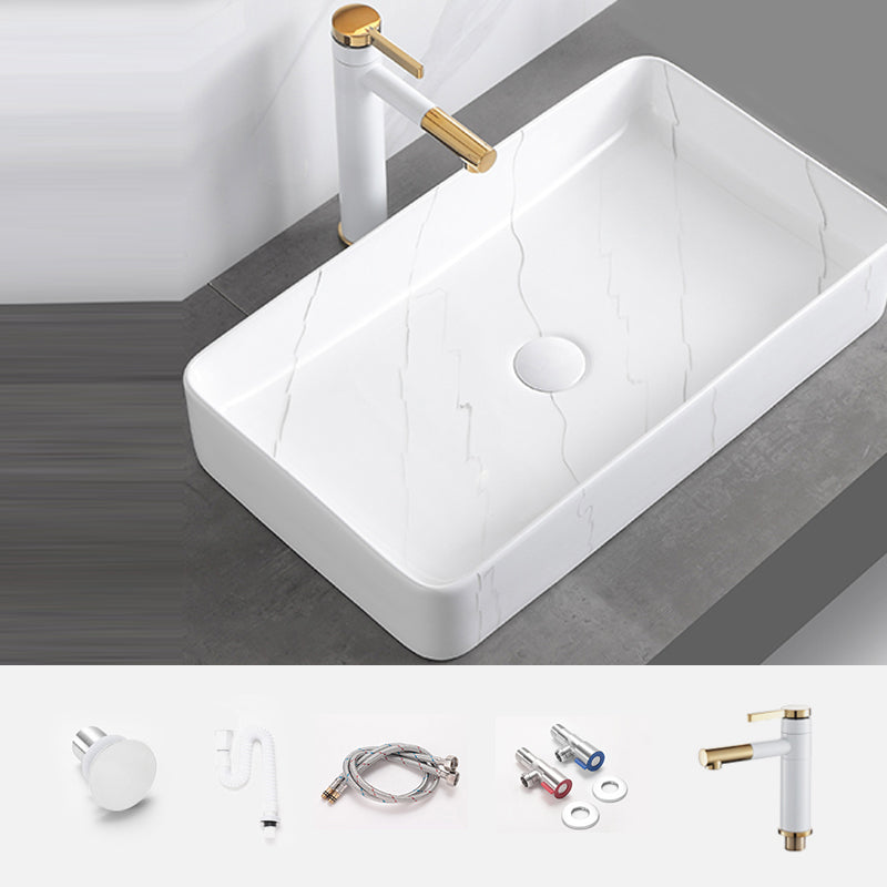 Classic Style Bathroom Sink Stainless Steel Dirt Resistant Bathroom Sink