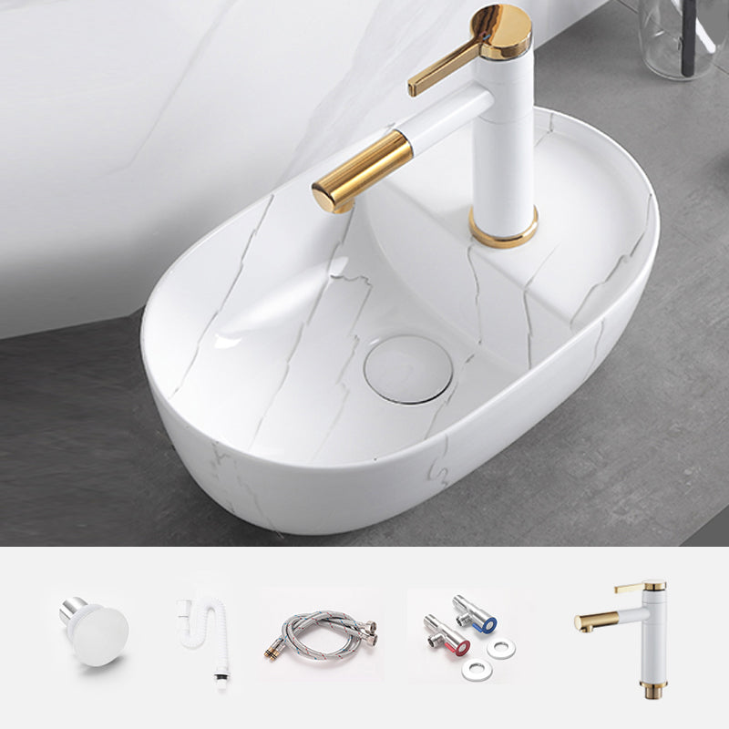 Classic Style Bathroom Sink Stainless Steel Dirt Resistant Bathroom Sink