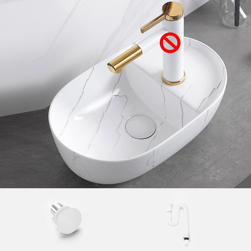 Classic Style Bathroom Sink Stainless Steel Dirt Resistant Bathroom Sink