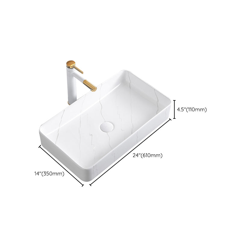 Classic Style Bathroom Sink Stainless Steel Dirt Resistant Bathroom Sink