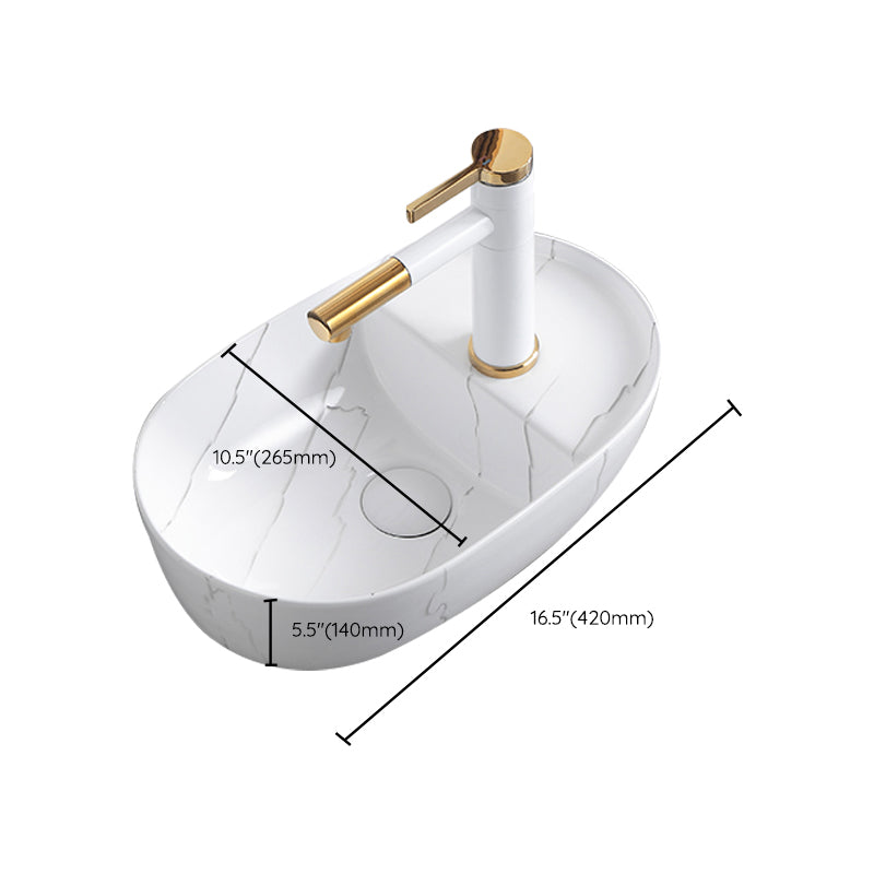 Classic Style Bathroom Sink Stainless Steel Dirt Resistant Bathroom Sink